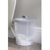 8L Fun Bin & Lid Clear/Cool Grey Small storage bin