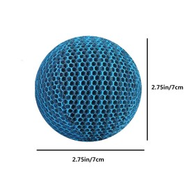 Hot Tub Scum Absorber, Spa & Pool Scum Eliminating Balls Reusable Hot Tub Oil Absorbing Sponge Washable Scum Floating Filter to Keep Water Clear Clean for Pool Bath Hot Tub Accessories (4, Blue)