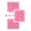 qiipii Dark Pink AB Resin Rhinestones for Crafting 3mm 4mm