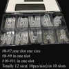 120PCS/Case Dual Forms Nail Mold 12 Size With Scale Gift