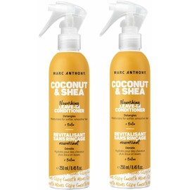 Hydrating coconut oil & shea butter detangle leave-in 250ml 2pack por marc anthony true professional