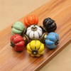 Pumpkin Shaped Ceramic Door Knob Dresser Kitchen Cabinet Cupboard Drawer