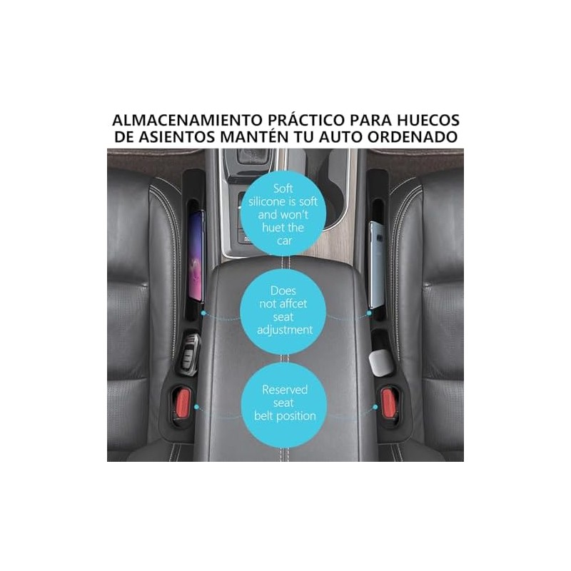 Hianjoo 2 Piezas Relleno de Espacio para Asiento de Coche,