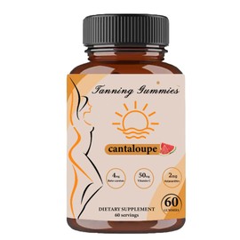 widraw Tanning Gummies, Daily Tanning Gummies with Beta-Carotene & Lycopene & Astaxanthin, Natural Tanning Supplement, 60 Gummies