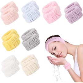 16 Diademas Para Skincare, Diadema Para Cabello Mujer, Banda Para Cuidado Facial, Tela Suave, Diademas Para Rutina De Belleza, Accesorio Para Maquillaje, Diadema Skincare