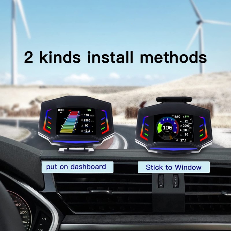 Fastsun Car Head Up Display Car Universal Dual System OBD2