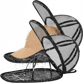 MAGTSMEI Hat Washer Cage, Foldable Hat Washer for Baseball Caps/Keep shape/Suitable for Adult & Kid's/Home Storage & Portable for Travel/2-Pack Black