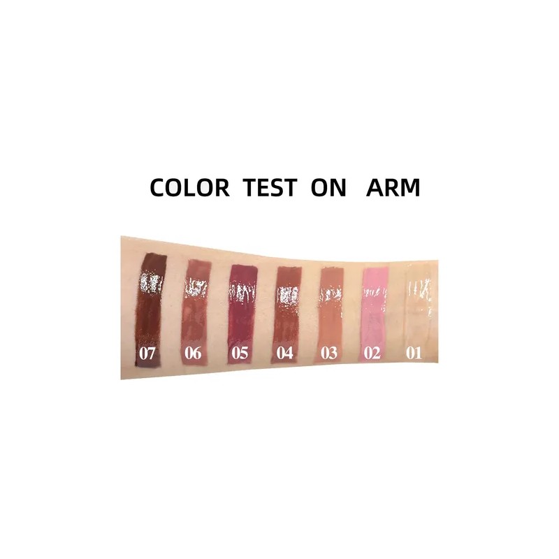 Kit 7 Labiales Gloss Efecto Glass Volumen Perlado Hidratante