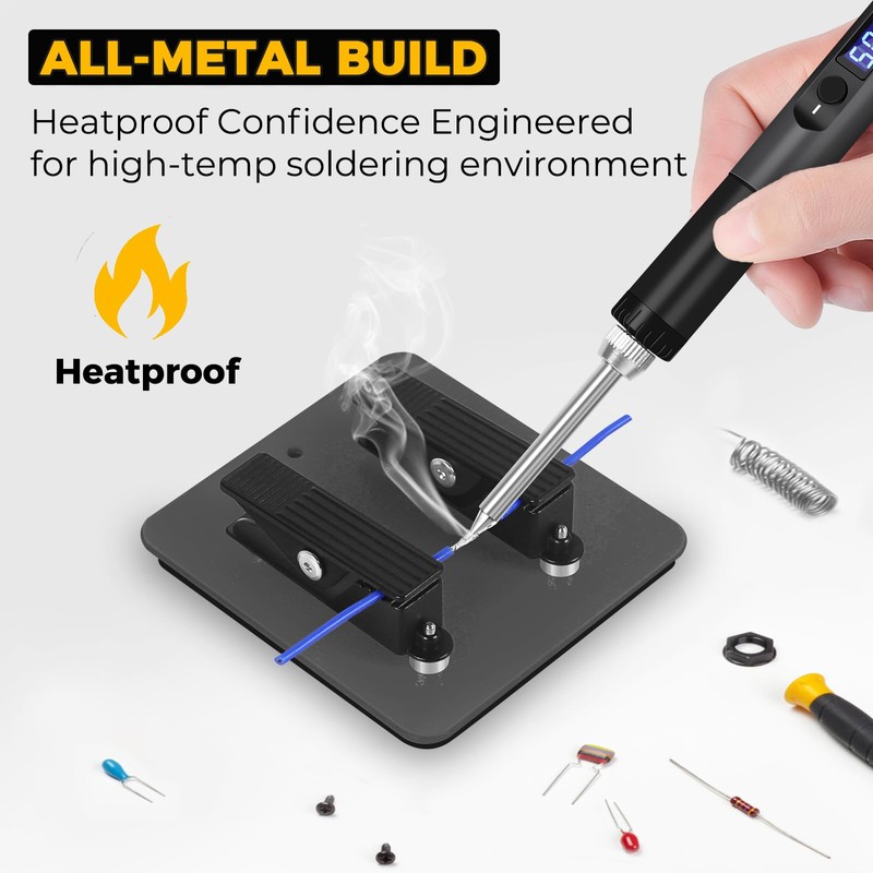 Magnetic Helping Hands Clamp Metal, Adjustable Third Hand Soldering Holder