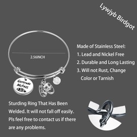 Lywjyb Birdgot Seussical the Musical Inspired Bracelet Gertrude McFuzz Thing 1 Thing 2 Gift Wickersham Monkey Gift Horton Elephant Gift Opening Night Gift Musical Theatre Jewelry (Gertrude McFuzz bgCA)