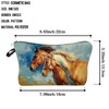 Livel lhood Horses Makeup Bag Small Organizer Bag Toiletry Zipper