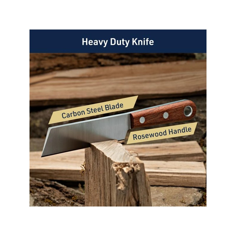 Kings County Tools Utility Knife - 8.75” Carpenter Knife with