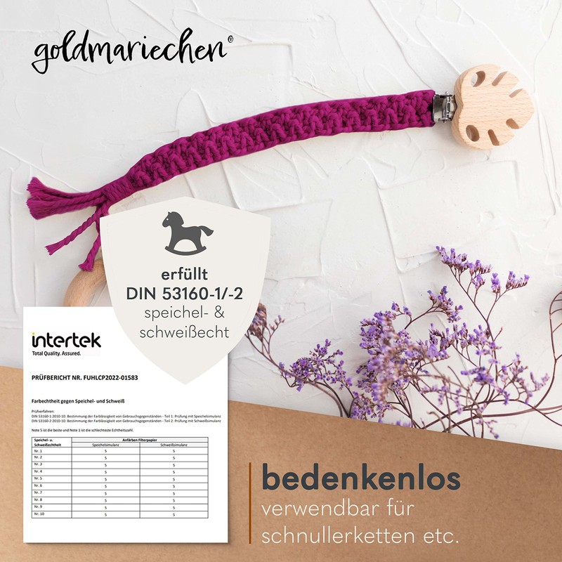 goldmariechen® Premium Macrame Yarn (Berry) | 3 mm x 100