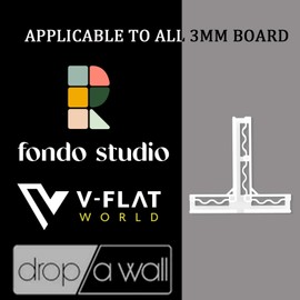 4PCS Universal T-Stand for 3MM Backdrop Board, Adjustable Bracket for Photography Background, MDAOCRY