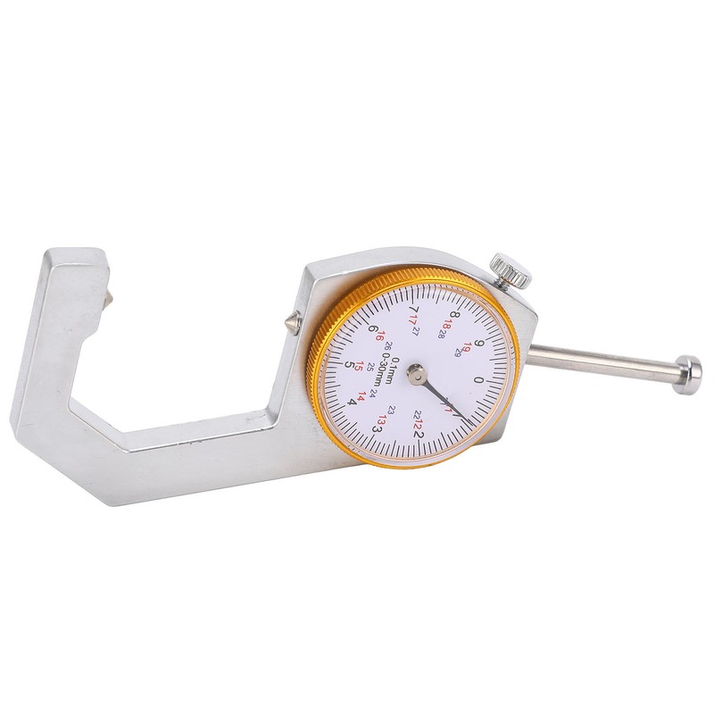 Thickness Gauge Tool Round Dial Indicator Handheld Portable Tester Caliper