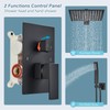 Votamuta Shower Faucet Set Matte Black Shower System,Shower Faucet with
