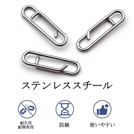 9KM DWELIFE Fishing Snap Clips - 50pcs Quick Change Connector Link Opening Ring Snap Saltwater Freshwater M#