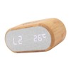 Wooden Alarm Clock USB Wireless Charging Wood LED Digital Display