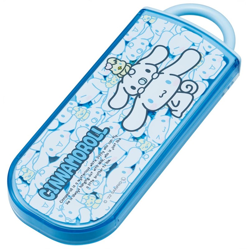Skater TACC2AG-A Trio Set, Chopsticks, Spoon and Fork, Cinnamoroll, Scallop,