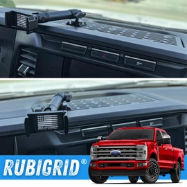 Bulletpoint RubiGrid Metal Dash Mount Phone Holder Multi-Device Mount Compatible with 2023+ Ford Super Duty (Spring-Loaded)
