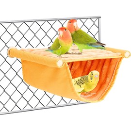 Lnjya Bird Hammock Bunk Bed, Bird Nest Caves Sleeping Areas Bird Cage Accessories Bird Toy Bird Nest Bunk Bed Hanging Hammock for Budgies Cockatiel Finch Hamster Gerbil