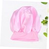 IWOWHERO Wide Side Elastic Satin Sleep Bonnet for Women Headband