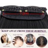 XFSRG Clip in Extensions Echthaar One Piece Haarverlängerung Invisible Clip