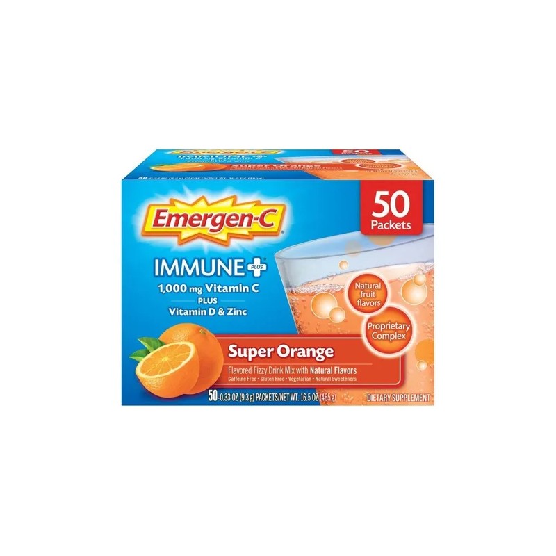 Emergenc Vitamina C Antioxidantes Electrolitos Vitamina B Sabor Naranja