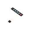 JESSINIE 3Pcs 1x5 Matrix Array Membrane Switch 5 Key Display