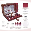 Neti Neti Wicker Picnic Basket for 4 with Insulated Cooler