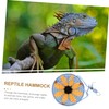 Kisangel Bearded Dragon Hammock Swing Toy Reptile Hammock Bed for