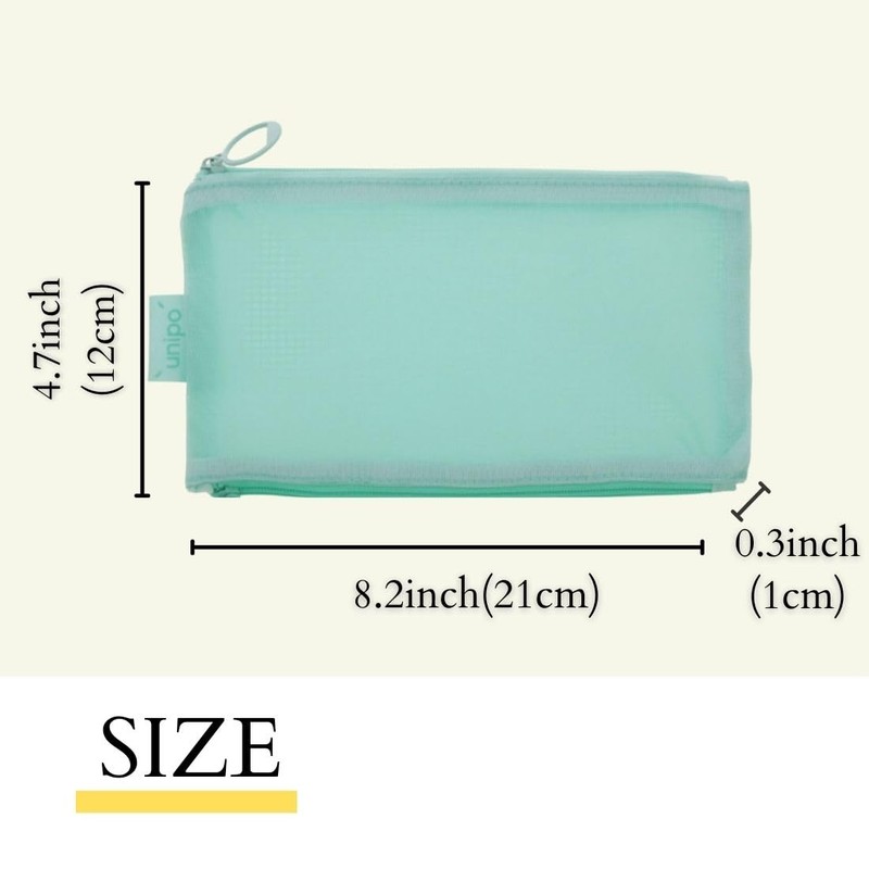 Sunstar Stationery S1425099 Unipo Pen Case & Pouch, Mint Green