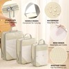 POWZOO 8-Piece Compression Packing Cubes Set, Clothes Bags, Shoe Bags,
