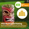 qzzwbbtc Tiki Head Solar Statue Light for Garden Decor and