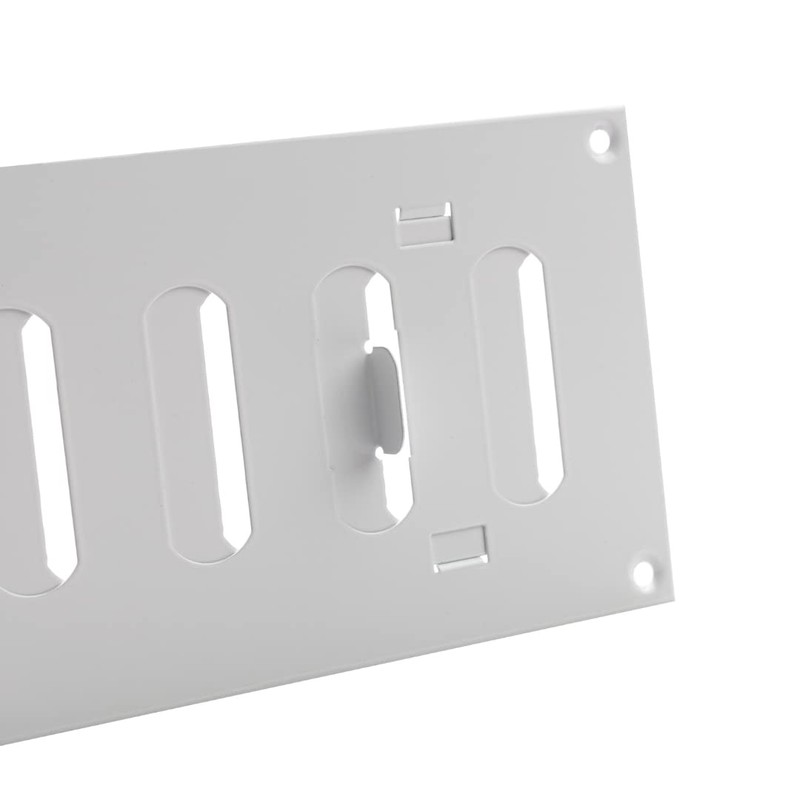 200x100 mm (8x4") Sliding Grille Made of Sheet Steel, White