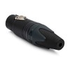 Neutrik NC3FXX-BAG 3-Pin XLRF Cable Connector, Black Metal Housing with