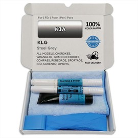 Genuine Colors Paint Pen Steel Grey KLG for Kia Grey Cherokee Wrangler Grand Compass Renegade Sportage Rio Sorento Optima K-Series Cerato K5 Seltos K3 Niro Sonet K8