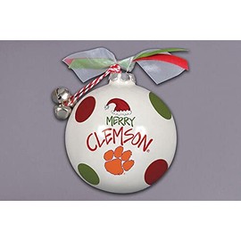 Magnolia Lane 23166 Clemson Santa Hat Ornament, Multicolor