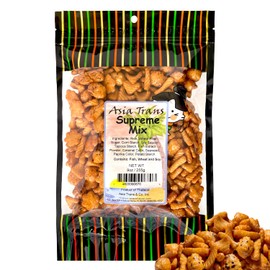 Traditional Supreme Mix Arare Rice Crackers, Mochi Crunch Snack Mix, Sweet, Salty & Umami Flavor, Crunchy Snack, 9 Ounce
