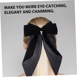 Healeved Big Hair Bows for Girls Women Hair Accessories Set for Women Girls Silky Satin Ponytail Clip