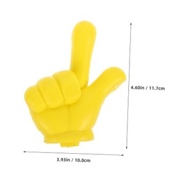 Mobestech Yellow Finger Antenna Topper Ball Creative Decoration Easy Installation for All Vehicle Models Durable Roof Ornament for Unique Exterior Styling