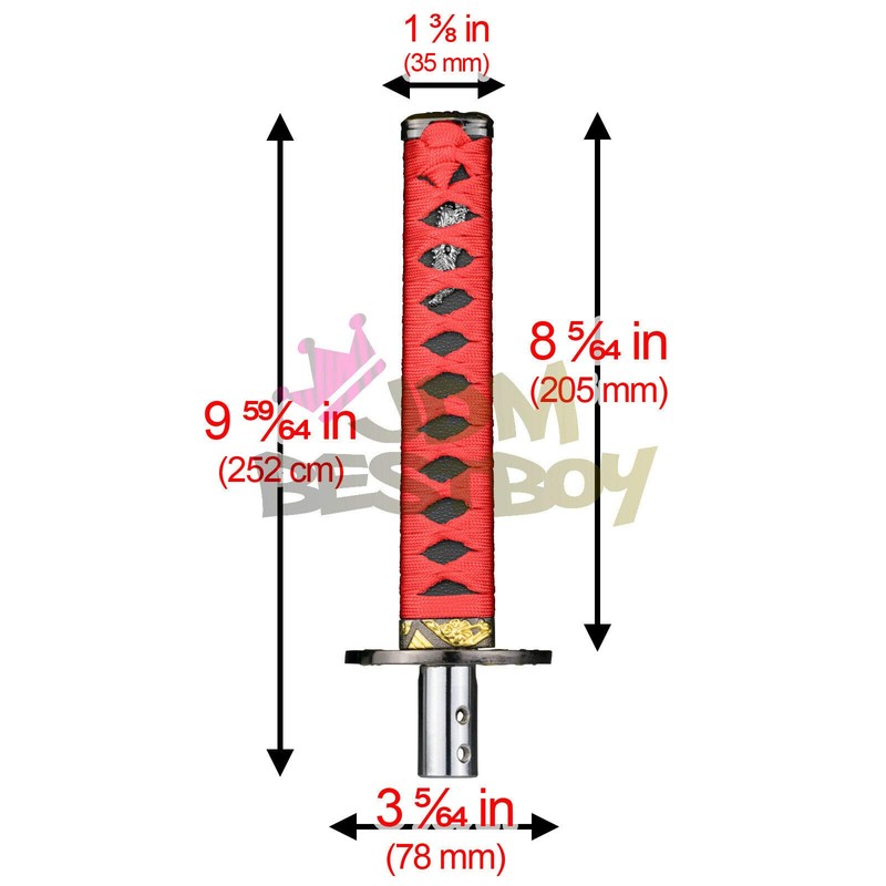 JDMBESTBOY Samurai Sword Red Black Shift Knob Shifter Alloy Katana
