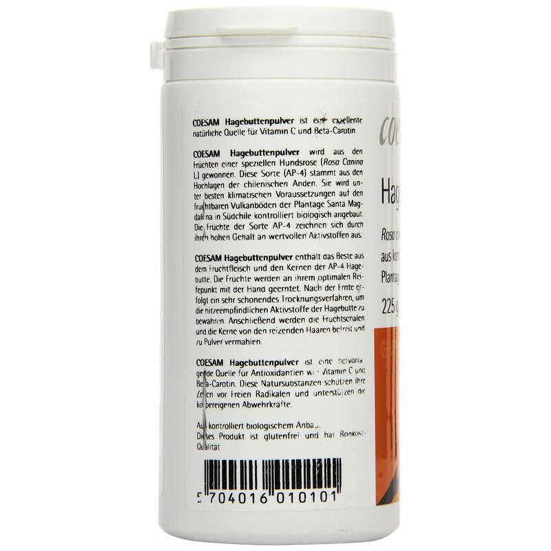 Coesam Organic Rosehip Powder, Pack of 1 (1 x 225