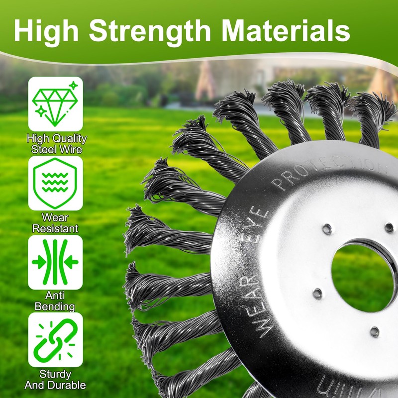 Weed Brush Cutter, Wild Herb Brush for Brush Cutter, 6