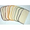 1 Ply Organic Flannel Washable Baby Wipes 8 x 8