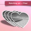 Vinyl Heart Stickers (Set of 4) - BW - Fishing