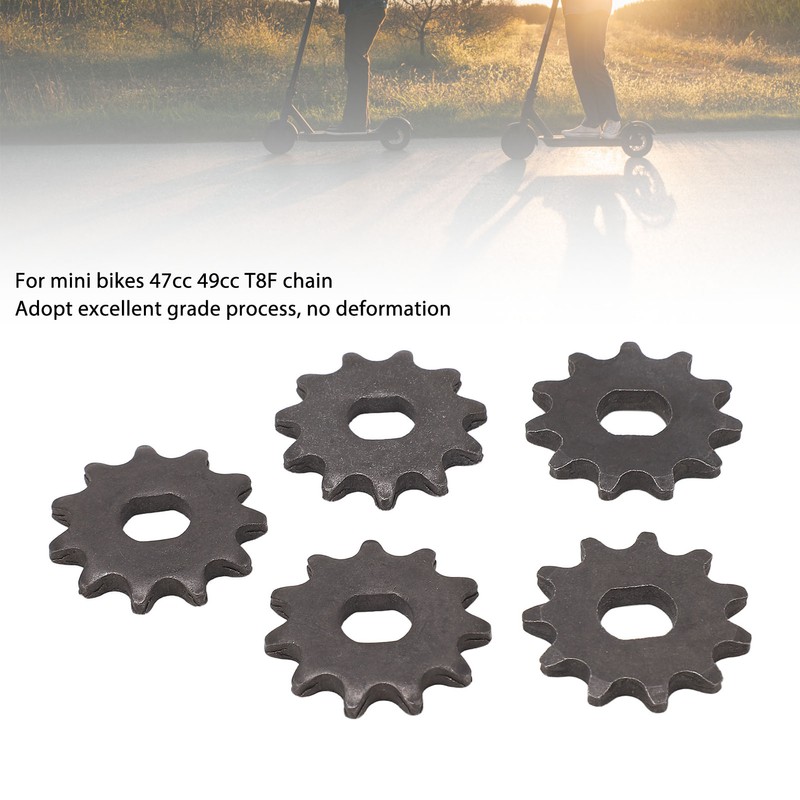 5 PCS T8F 11T Front Sprocket Steel Sturdy Electric Scooter