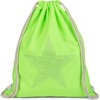 styleBREAKER Turnbeutel mit Strass Stern Applikation, Glitzerstein Rucksack, Beutel, Unisex