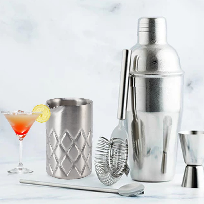 Stainless Steel Mixing Glass Double Wall Unbreakable Rust Protection Cocktail