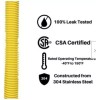 GasFlex Yellow Coated Stainless Steel GAS APPLIANCE CONNECTOR 3/4 -